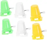 HOUDERCO Clockwise Movement 6pcs Kids Crafts Toys Robot Craft Toy Wind up Mechanism for Kids
