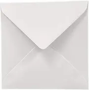 DJP Premium White 6" x 6" Square Gummed Envelopes. (100 Pack) for Greetings Cards, Invitations, Weddings Engagement & Other Events - 155mm x 155mm, 100gsm