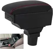 Car Armrest Box,for Yaris Cross 2020 2021 2022 car armrest Box, Double Layer Central Content Storage Box, with USB Charging