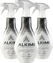 ALKIMI Shiny Surface Cleaner Spray, 500ml, 3 Pack – Nature Engineered, All-Purpose Cleaner with Anti-Bacterial, Anti-Fungal and Degreasing Properties, Powerful & Natural Eco Cleaning Spray