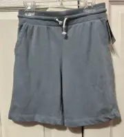 GRAYSON THREADS Boys Blue Soft Terry Drawstring Pull On Shorts NWT 8/10