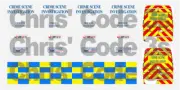 Code 3 Adhesive Vinyl Decals suit 1/43 1/50 - Police Crime Scene - Sprinter