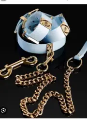 New Honey Birdette Honey Birdette Blue Belle Matte Collar & Cuffs Kit