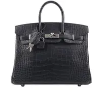 在飛比找誠品線上優惠-【Hermes 愛馬仕】Birkin 25cm 銀釦鱷魚皮內