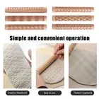 Wooden Rolling Pin Slab Roller Printing Embossed Beech Rolling Pin Clay Tool