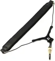 BG BGS20YBMSH Zen Leather Saxophone Strap - Black (2-pack) Bundle