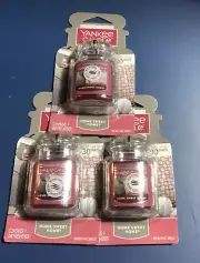3 Pack Yankee Candle Car Jar Air Freshener Home Sweet Home