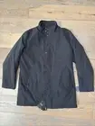 $495 NWT Hugo Boss Relaxed-Fit Black Coat Mens Rain Repellant Wind 50R