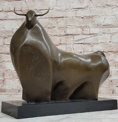Handcrafted Hot Cast Botero Bull Bronze Masterpiece Museum Quality Work Statue