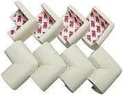 Corner Protector Baby Proof | Corner Guard Child Safety for Babies, Toddlers, Kids | Foam Corner Covers for Furniture, Table, Desk | 8 Pack (Ivory White)