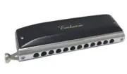 JDR Evolution 12 Hole Chromatic Harmonica EV-0648S C - Phosphor Bronze Reeds