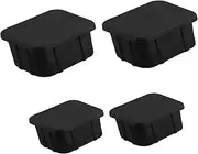 Gatuida 4pcs Auto Door Stoppers Rubber Hitch Tube Caps for Easy to Install Trailer Hitch End Caps Weather Resistant Rubber Stopper Inserts for Front Axle Protection