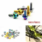 1* Titanium Front Derailleur Retaining Screw Bolts With Quartet Concave Gasket