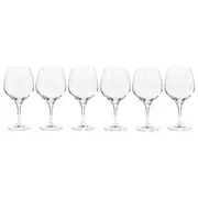 6pc Krosno Harmony 600ml Pinot Red Wine Glass Drink Cup Glassware Set Clear