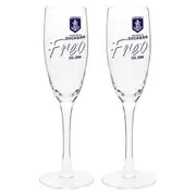 Fremantle Dockers AFL Champagne Glasses