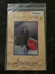 Two Old Bags Brand Knitting Pattern Triangle Felted Handbags NIP Free Shipping