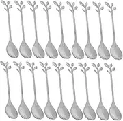 MAGICLULU 20pcs Stainless Coffee Spoon Tableware Dessert Spoons Stirring Mixing Sugar Stir Ice Cream Cake Teaspoon for Coffee Tea Appetizers
