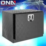 24" Black Aluminum Truck Pickup Trailer RV Tool Box Storage w/ T-Bar Lock+Keys