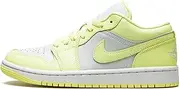 Nike Women's Air Jordan 1 Low UNC Basketball Shoe, Pure Platinum/Citron Tint, 8