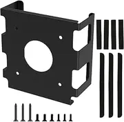 Under Desk Mount Bracket Carbon Steel Under Desk Laptop Mount with Shock Absorbing Strips Effective Protection Monitor Holder Rack Compatible with Mini M4/M4 Pro US(Applicable to M4/M4PRO,black)