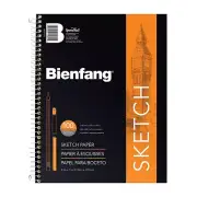 case pack 12books! BIENFANG SKETCH PAPER PAD 8.5"X11"