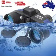 7X50 Waterproof Binoculars with Rangefinder Compass HD BAK4 for Hunting Boating