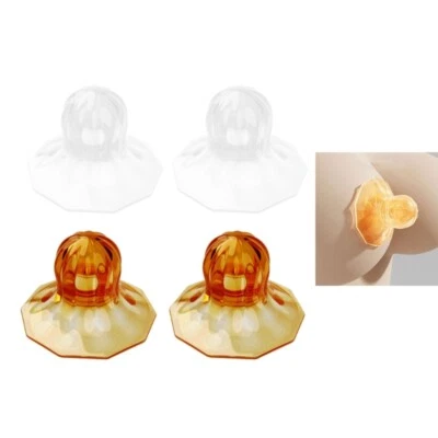 Flat Inverted Nipple Corrector Silicone Nipple Aspirator Puller Aids with Box