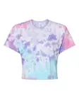 Custom Tie-Dyed Crop Top Women's T-Shirt Personalized tie dye Plain/Printed Y2K