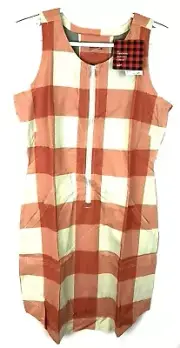 Woolrich Over and Out Womens Dress Clay Checked Size Small