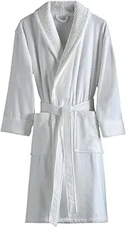 [Generic] Mens Terry Cloth Robe Cotton Bathrobe Towel Soft Fluffy Shawl Collar Bath Robes Knee Length Housecoat