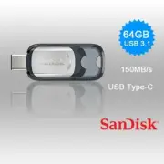SanDisk 64GB Ultra USB Type-C Flash Drive - USB3.1 (Gen 1) - 130MB/s Read