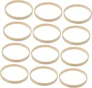 Kichvoe 12pcs Bamboo Dream Catcher Rings DIY Craft Making Materials for Handmade Projects Smooth Frame for Wreaths Wind Chimes and Mandalas