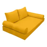 |SLIPCOVER ONLY|S1 Daybed Mattress Bolster Backrest Covers Piped Trim Twin AD108