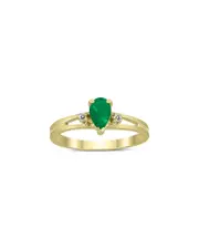 Gem Spark 14K 0.43 ct. tw. Diamond & Emerald Ring