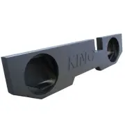King Boxes 12" Dual Upfire Sealed Speaker Box for '02-'18 Ram Quad Cab AK-DG2-12