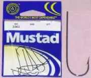 Mustad 3262 #5 Blue Aberdeen Hooks 100Ct
