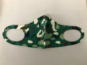 Unisex Face Mask Green Military Cloth Reusable Washable