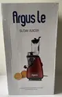 Argus Le Slow Masticating Juicer 3" Wide Mouth - Red - Brand New in Box (Read)