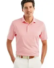 NWT JOHNNIE-O $98 LYNDON STRIPED PERFORMANCE JERSEY POLO SHIRT IN CANDY SZ XXL