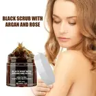 Body Scrub Black Moroccan Argan Oil Cleansing Balm Moisturizing Body kindness