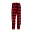 Men's Pajamas Sleeping Red Tartan Plaid Loose Sleepwear Drawstring Pants Spring