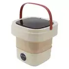 6L Folding Washing Machine Fully Automatic Mini Washing Machine 100-240V Milk Co