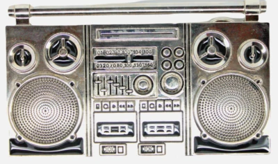 Boom Box Belt Buckle Control Belt Cassette Tape Player Boombox Belt Gothic
