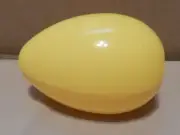 Big Easter Egg 5 1/2" x 3 3/4" Snap Together Yellow Treat Container Med NIB 263H