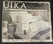 Utica J.P. Stevens No Iron Percale Vtg Twin Fitted Sheet Windmill Flowers New