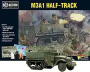 Bolt Action M3A1 Halftrack 1:56 WWII Military Wargaming Plastic Model Kit