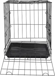 Totority Folding Pet Cage House Portable Dog Crate Steel Pet Cage for Small Medium Cat Rabbit