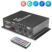 Pyle PFA220BT Bluetooth Mini Blue Series Compact Class-T Amplifier 120W USB