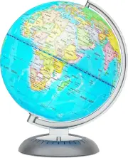 Illuminated Globe of the World with Stand | World Globe for Kids Learning wit...
