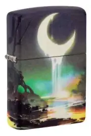 Zippo Moon Dream Design Glow-in-the-Dark Green 540 Color 46259